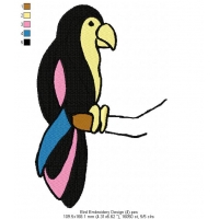 Bird Embroidery Design 4